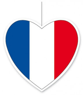 Frankrijk decoratie hart 14 cm