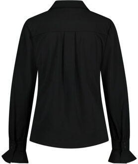 Franky Zwarte Blouse met Ruchedetail Lady Day , Black , Dames - M,S