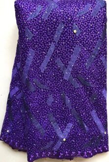 Franse Netto Kant Stof Afrikaanse Tule Kant Met Stenen Nigeriaanse Kant Stoffen Voor Bruiloft VLL4588 Roze AS PIC6