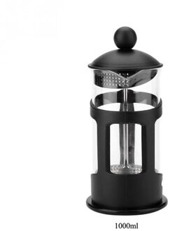 Franse Pers Koffie/Thee Brouwer Koffie Pot Multifunctionele Duurzame Koffie Waterkoker Theepot Glas Coffeeware 1000ml