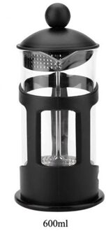 Franse Pers Koffie/Thee Brouwer Koffie Pot Multifunctionele Duurzame Koffie Waterkoker Theepot Glas Coffeeware 600ml