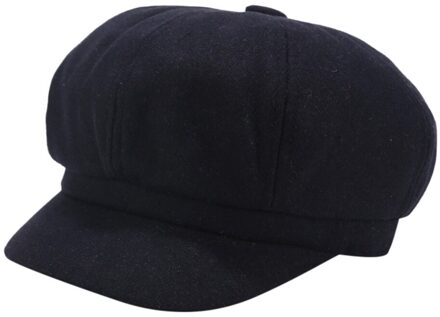 Franse Stijl Man Effen Kleur Toevallige Vintage Vrouwen Hoed Winter Effen Hoed Baret Cap Koreaanse Schilder Newsboy Baretten Adulte Cap marine