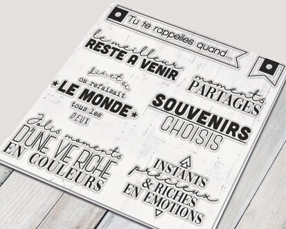 Franse Transparant Clear Siliconen Stempel/Zegel voor DIY scrapbooking/fotoalbum Decoratieve duidelijke stempel A1722