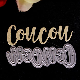 Franse woord Metalen Stansmessen voor Diy Scrapbooking Gestanst Bezuinigingen voor Papieren Kaart Maken Craft Embossing IK liefde u