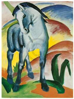 Franz Marc - Blaues Pferd I Monaco Kunstdruk 60x80cm