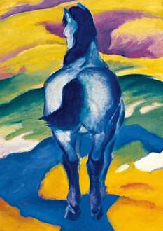 Franz Marc - Blaues Pferd Ii Kunstdruk 21x29.7cm