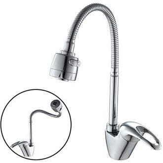 Frap 1 SET Aankomst Keukenkraan Mixer Koude en Warme Keuken Tap Enkele LEVE Gat Water Tap MESSING torneira cozinha f4303