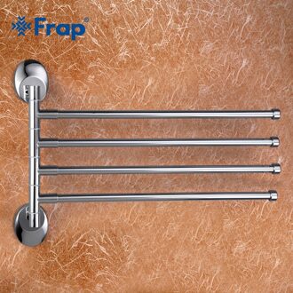 Frap 1Set Wandmontage Staaf 360 Roterende stainlesss staal Handdoek Houder haken toilet Handdoekenrek Badkamer accessoires F1614