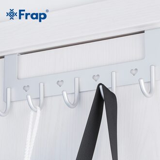 Frap Aankomst Haak Up Silve Kleding Haak Ruimte Aluminium Handdoek Deur Haak Slaapkamer Rugzak Slaapkamer Hardware Accessoires Y38026