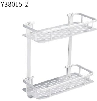 Frap Badkamer Rekken Ruimte Aluminium 2 Tiers Hoek Plank Douche Caddy Opslag Shampoo Mand Muur Keuken Houder Y38015-2