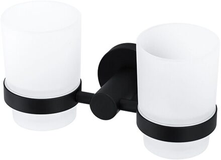 Frap Tandenborstel Tand Zwart Bekerhouder Cups Wall-Mount Badkamer Accessoires Bad Hardware Set Cup Tumbler Houders F30206 F30208