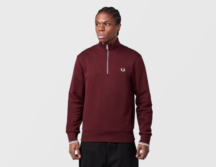 Fred Perry 1/2 Zip Sweatshirt, rood