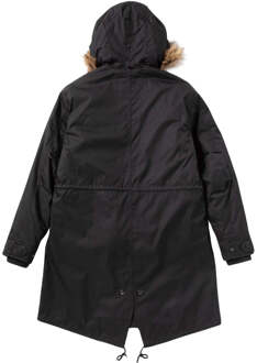 Fred Perry 2 In 1 Zip-In-Liner Zwarte Parka-jas - maat
