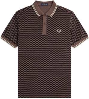 Fred Perry Abstract Grafisch Poloshirt Fred Perry , Multicolor , Heren - L