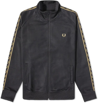 Fred Perry Authentiek Taped Track Jacket Zwart 1964 Gold-L Fred Perry , Black , Dames - Xl,L,M,S