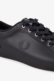 Fred Perry Baseline Leren Heren Zwarte Sneakers - maat EU 39/ UK 6