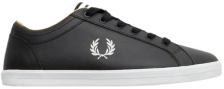 Fred Perry Baseline Leren Sneakers Fred Perry , Black , Heren - 41 EU