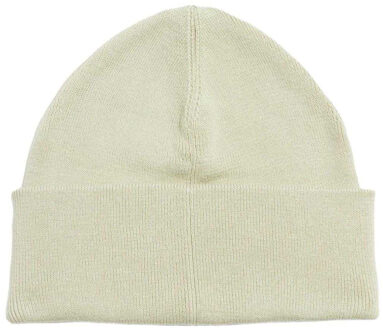 Fred Perry Beanie met grafisch logo voor volwassenen (Oester) Gebroken wit