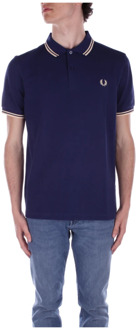 Fred Perry Blauwe T-shirts en Polos Fred Perry , Blue , Heren - 2Xl,Xl,L,M
