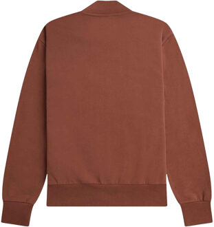 Fred Perry Bomberjack met volledige rits voor heren (Whisky) - maat Bruin