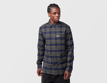 Fred Perry Brushed Tartan Shirt, blauw