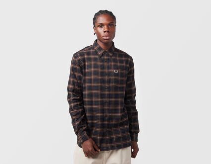 Fred Perry Brushed Tartan Shirt, bruin