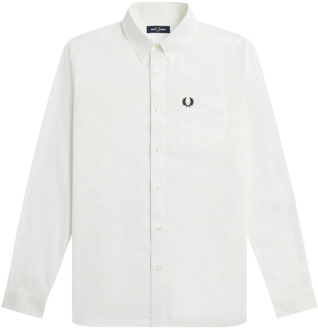 Fred Perry Casual Overhemden voor Heren Fred Perry , White , Heren - Xl,L
