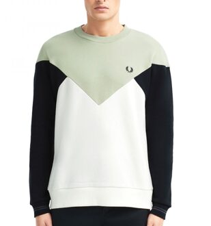 Fred Perry Chevron Sweatshirt - Groen - Heren - maat  XL