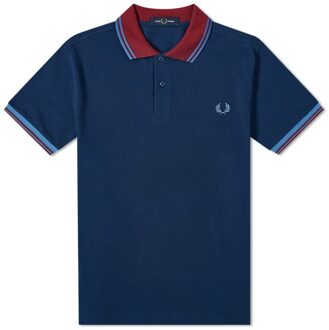 Fred Perry Contrast Rib Polo Shirt Heren Poloshirt S