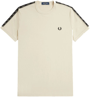 Fred Perry Contrast tape ringer Bruin - M