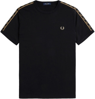 Fred Perry Contrast tape ringer Zwart - XXL