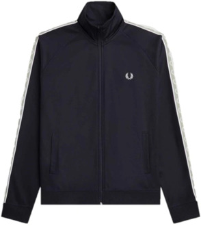 Fred Perry Contrast Tape Track Jas Fred Perry , Blue , Heren - Xl,L