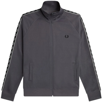 Fred Perry Contrast Tape Track Jas Fred Perry , Gray , Heren - XL