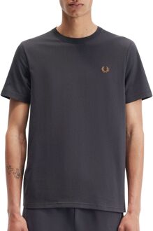 Fred Perry Crew Neck Shirt Heren donkergrijs - M