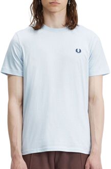 Fred Perry Crew Neck Shirt Heren lichtblauw - M