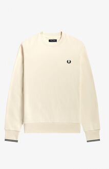 Fred Perry Crew Neck Sweater Heren crème - XL