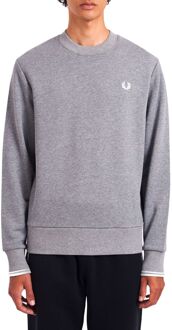 Fred Perry Crew Neck Sweatshirt - Grijze Sweater Grijs - XL