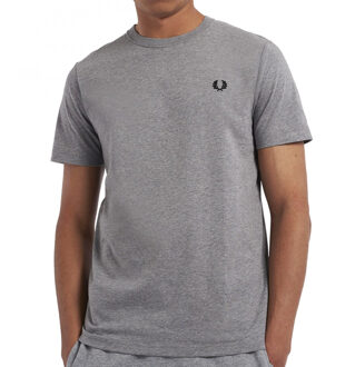 Fred Perry Crew Neck T-Shirt - Grijs T-Shirt Katoen - M