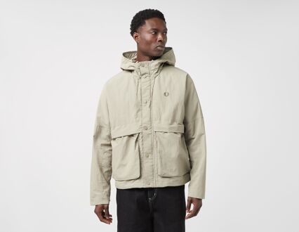 Fred Perry Cropped Parka, Beige - S