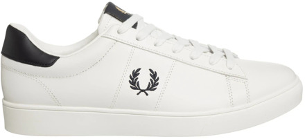 Fred Perry Effen Vetersluiting Spencer Sneakers Fred Perry , White , Heren - 43 1/2 Eu,44 Eu,40 1/2 EU