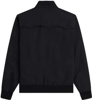 Fred Perry effen zwart jasje - S