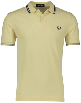 Fred Perry Gele Polo T-shirt met korte mouwen Fred Perry , Yellow , Heren - L,M,3Xl