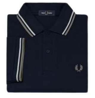 Fred Perry Gestreept Katoenen Polo Shirt Fred Perry , Blue , Heren