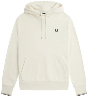 Fred Perry Gestreepte Hoodie Fred Perry , Beige , Heren - 2Xl,Xl,L,M