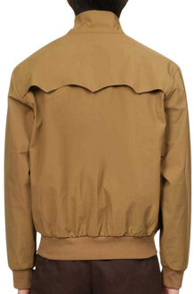 Fred Perry Gewatteerde jas met rits voor dames/dames (Bruin)