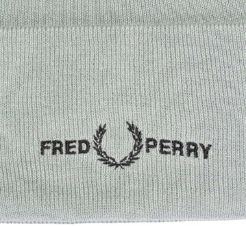 Fred Perry grafisch logo zilverblauwe muts - One Size