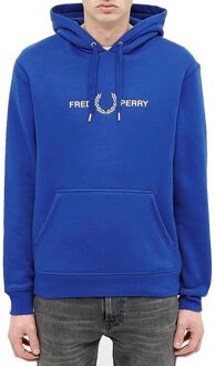Fred Perry Graphic Hooded Sweat - Blauw - Heren - maat  S
