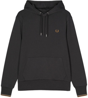 Fred Perry Grijze Tipped Hoodie Fred Perry , Gray , Heren - Xl,L,S
