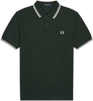 Fred Perry Groen Nacht/Wit Sneeuw Katoen Polo Fred Perry , Green , Heren