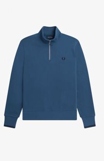 Fred Perry Half Zip Sweatshirt Heren blauw